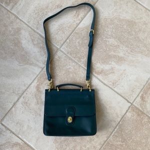 Vintage Coach Green Crossbody Bag